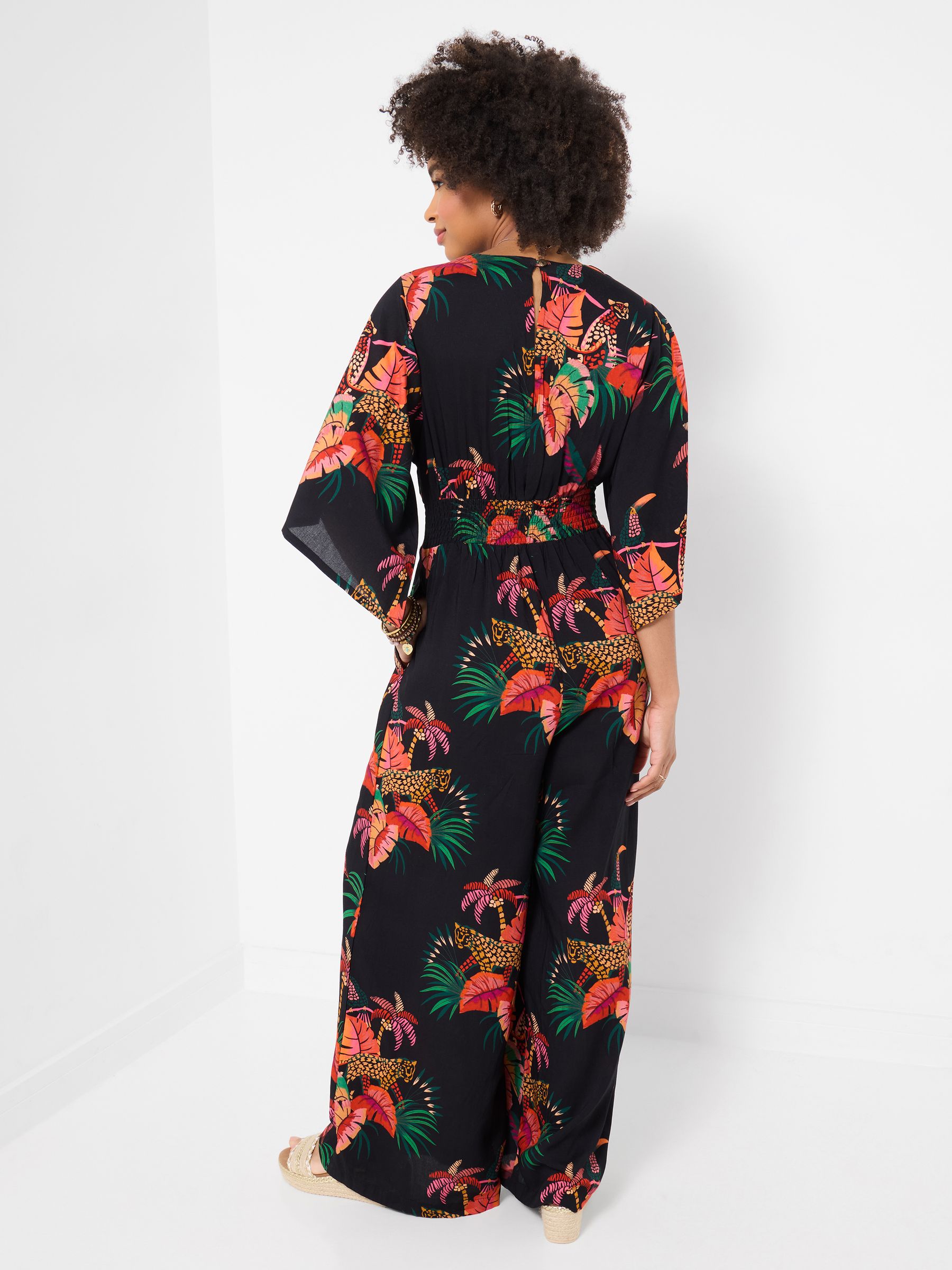 Buy Joe Browns Black Petite Tropical Paradise Jumpsuit from the