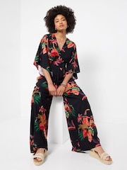 Joe Browns Black Petite Tropical Paradise Jumpsuit - Image 5 of 6