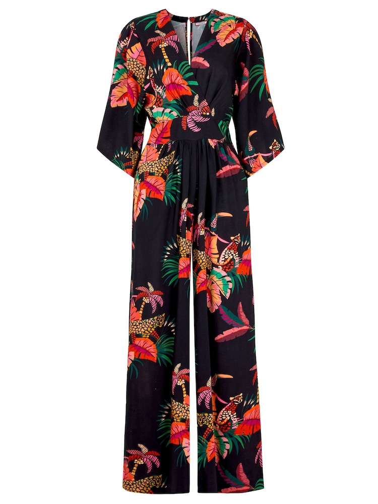 Joe Browns Black Petite Tropical Paradise Jumpsuit - Image 6 of 6 Joe Browns Black Petite Tropical Paradise Jumpsuit - Image 6 of 6