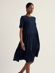 Seasalt Cornwall Blue Pebble Comb Dress - Image 1 of 5