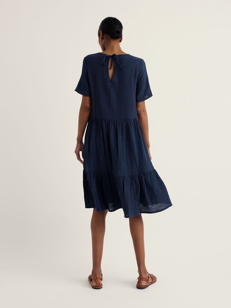 Seasalt Cornwall Blue Pebble Comb Dress - Image 2 of 5 Seasalt Cornwall Blue Pebble Comb Dress - Image 2 of 5