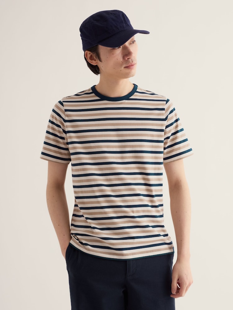 Seasalt Cornwall Natural Seven Seas Sailor T-Shirt - Image 1 of 5