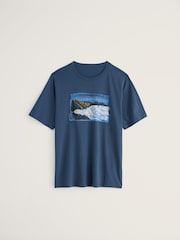 Seasalt Cornwall Blue Midwatch T-Shirt - Image 4 of 5