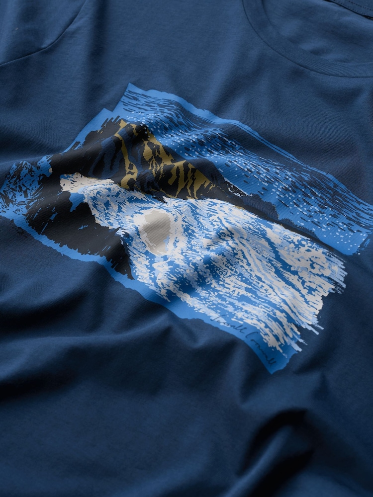 Seasalt Cornwall Blue Midwatch T-Shirt - Image 5 of 5 Seasalt Cornwall Blue Midwatch T-Shirt - Image 5 of 5