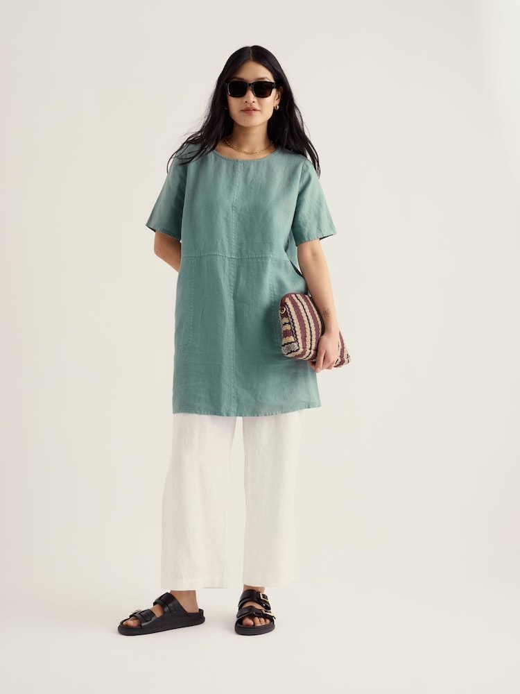 Seasalt Cornwall Blue Soft Shading Tunic - Image 2 of 5