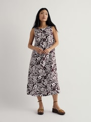 Seasalt Cornwall Brown Cresting Waves Dress - Image 1 of 5
