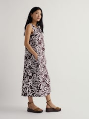 Seasalt Cornwall Brown Cresting Waves Dress - Image 2 of 5