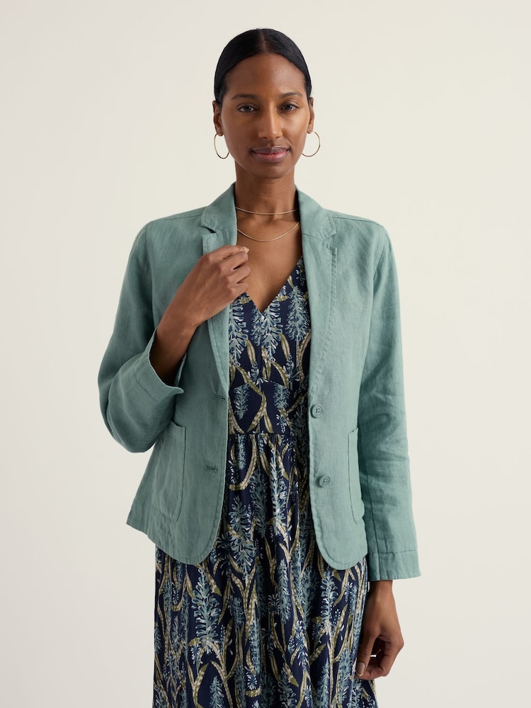 Seasalt Cornwall Blue Blinker Blazer - Image 1 of 5