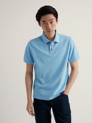Seasalt Cornwall Blue Balefire Polo Shirt - Image 1 of 5