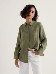 Seasalt Cornwall Green Hazel Branch Shirt - Image 1 of 5