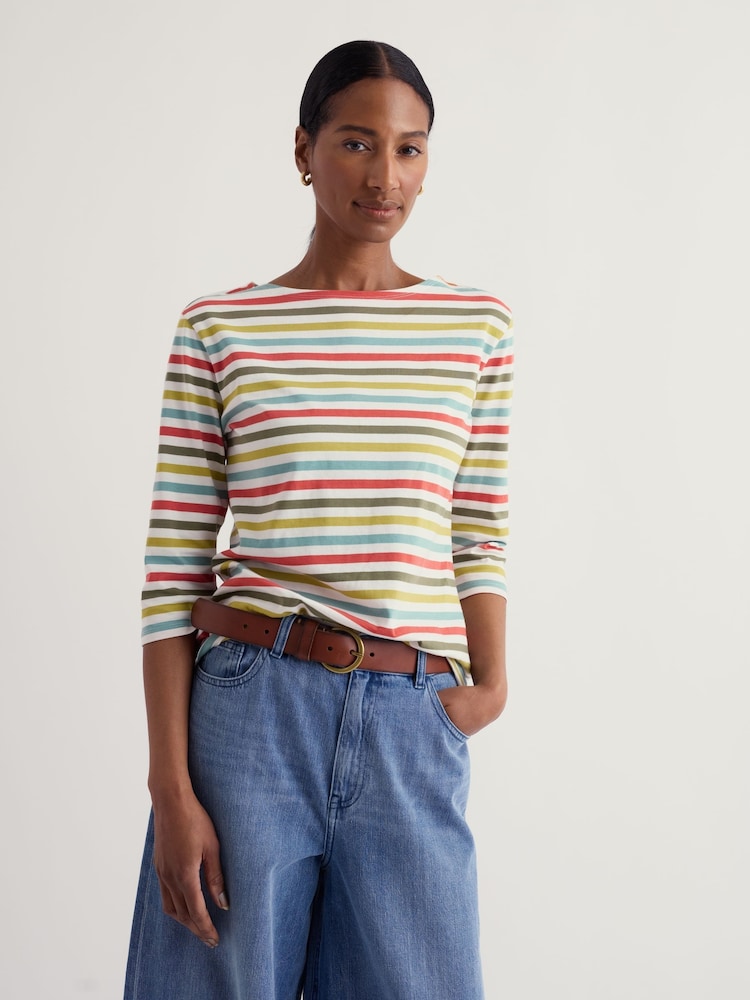 Seasalt Cornwall Green Sailor Top - Image 1 of 5