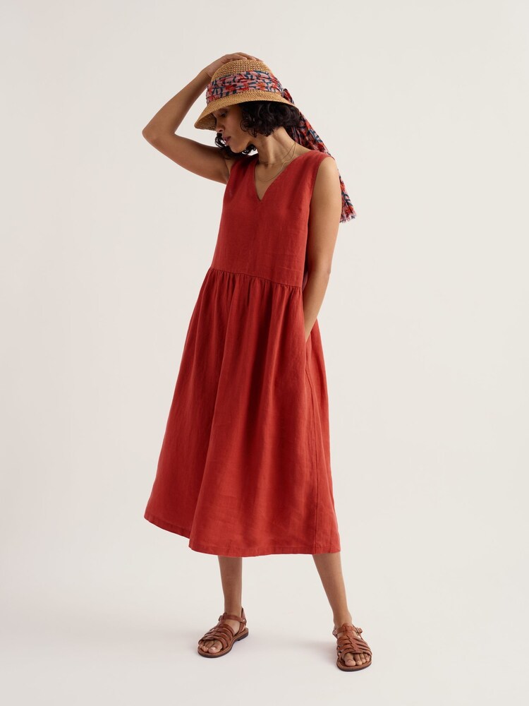 Seasalt Cornwall Orange Lowland Heather Dress - Image 1 of 5