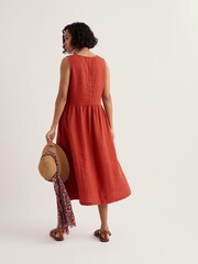 Seasalt Cornwall Orange Lowland Heather Dress - Image 3 of 5