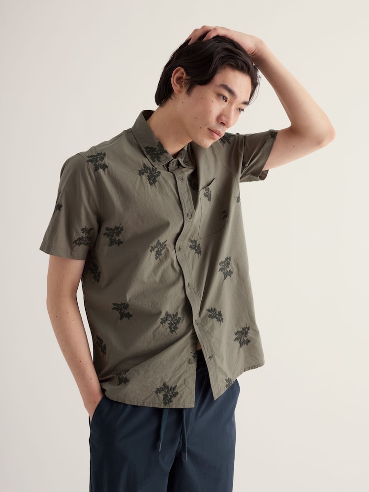 Seasalt Cornwall Green Logan Rock Shirt - Image 1 of 5