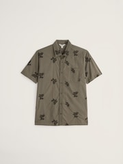 Seasalt Cornwall Green Logan Rock Shirt - Image 4 of 5