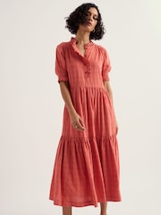 Seasalt Cornwall Orange Feather Star Dress - Image 1 of 5