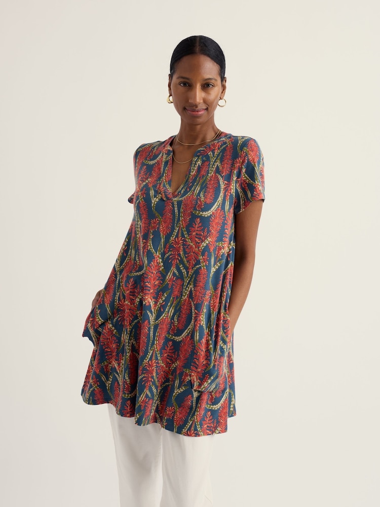 Seasalt Cornwall Blue Wreathe Tunic - Image 1 of 5