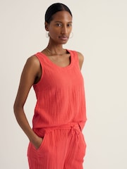 Seasalt Cornwall Orange Maddie Vest - Image 2 of 5