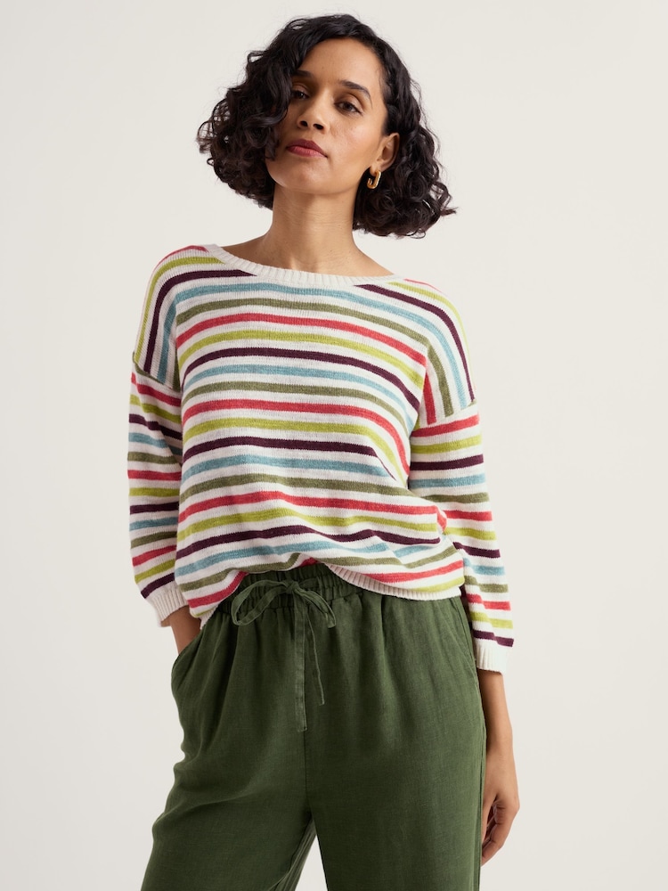 Seasalt Cornwall White Knavock Jumper - Image 1 of 5 Seasalt Cornwall White Knavock Jumper - Image 1 of 5