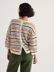 Seasalt Cornwall White Knavock Jumper - Image 3 of 5