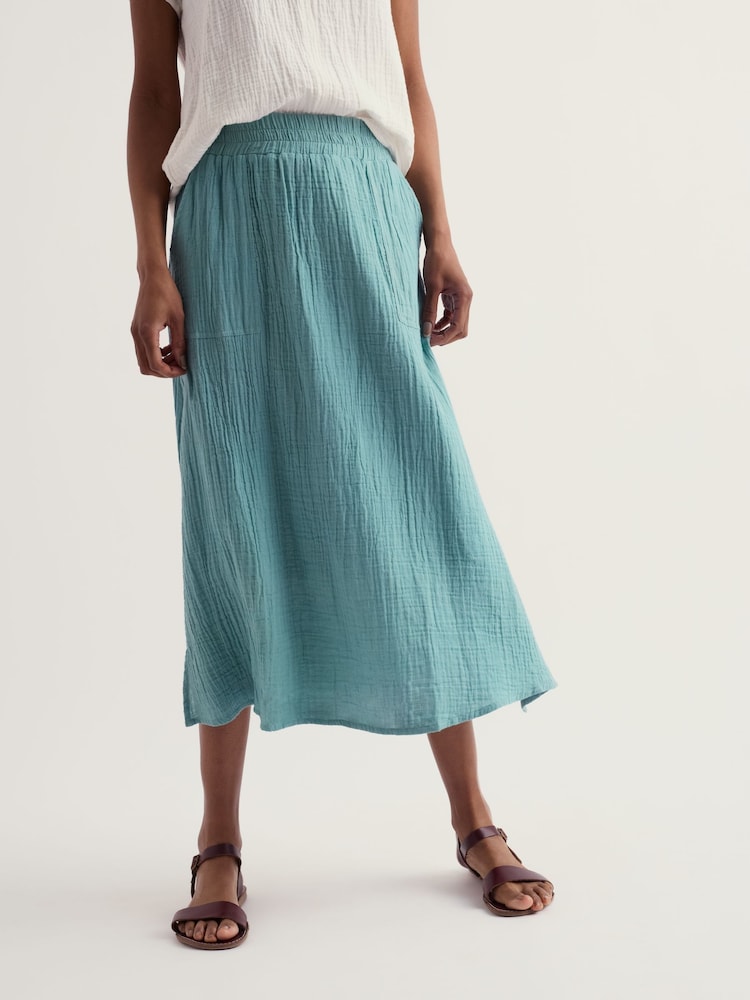 Seasalt Cornwall Blue Bee Orchid Skirt - Image 1 of 5