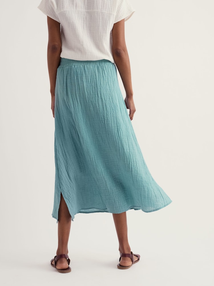Seasalt Cornwall Blue Bee Orchid Skirt - Image 2 of 5