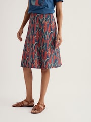 Seasalt Cornwall Red Rose Skirt Knee Length - Image 1 of 5