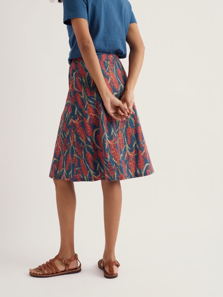 Seasalt Cornwall Red Rose Skirt Knee Length - Image 2 of 5
