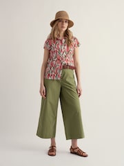 Seasalt Cornwall Green Zennor Rock Culotte - Image 3 of 5