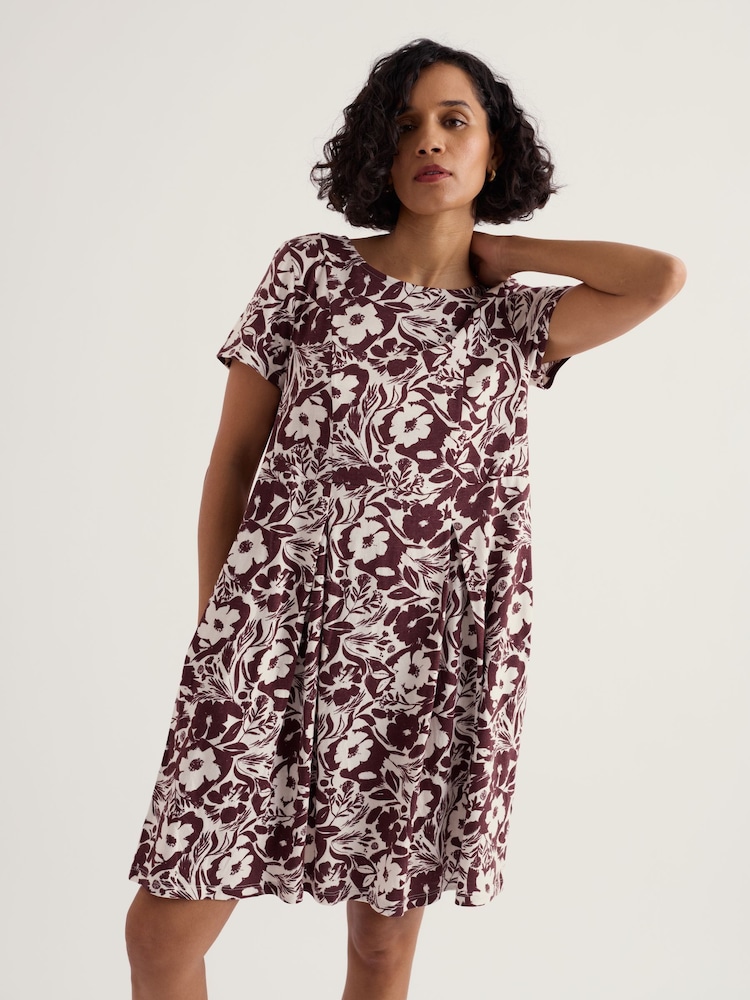 Seasalt Cornwall Brown S/S Witch Hazel Dress - Image 2 of 5