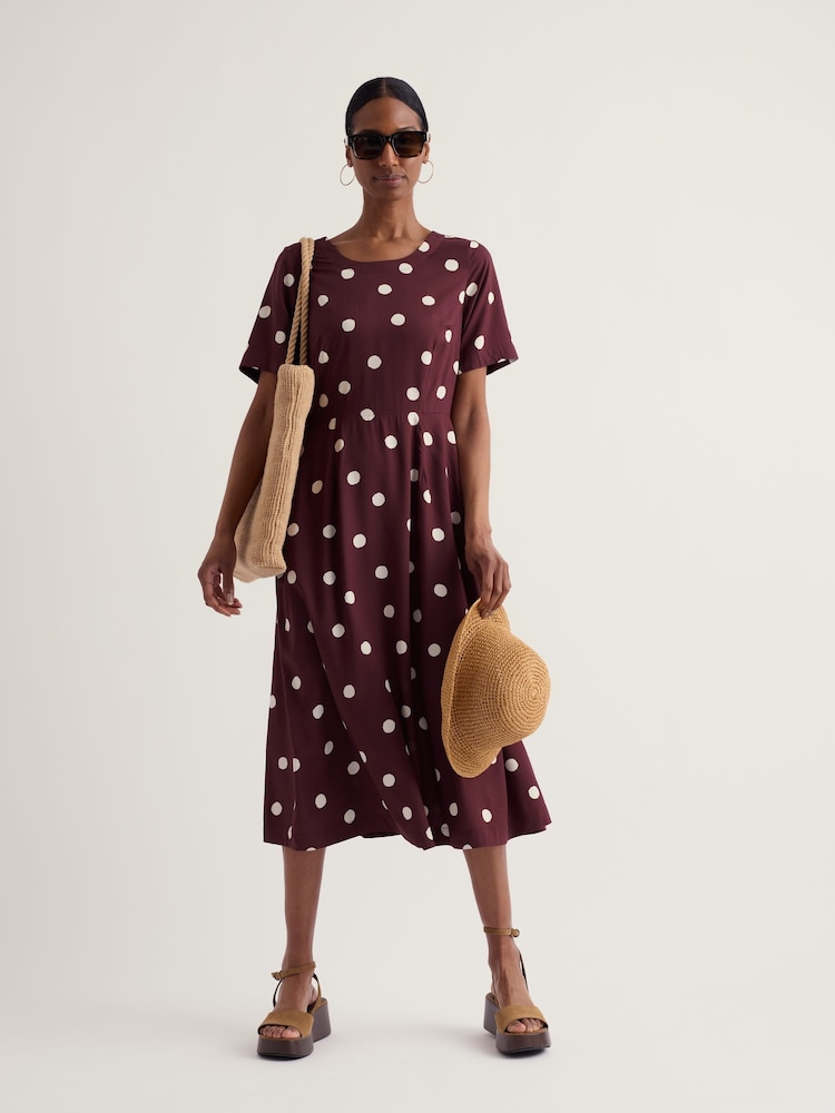 Seasalt Cornwall Brown Tilly Dress - Image 2 of 5 Seasalt Cornwall Brown Tilly Dress - Image 2 of 5
