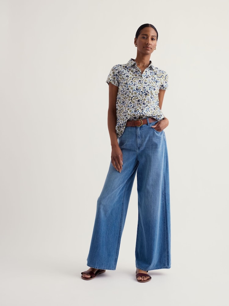 Seasalt Cornwall Green Rushmaker Shirt - Image 2 of 5 Seasalt Cornwall Green Rushmaker Shirt - Image 2 of 5