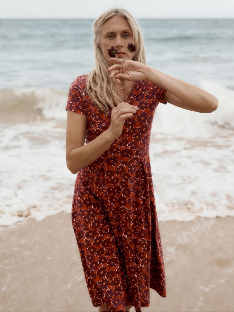 Seasalt Cornwall Red Tall Pier View Dress - Image 1 of 6 Seasalt Cornwall Red Tall Pier View Dress - Image 1 of 6