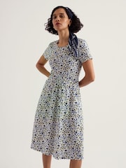 Seasalt Cornwall Green Short Sleeve April Dress - Image 3 of 4