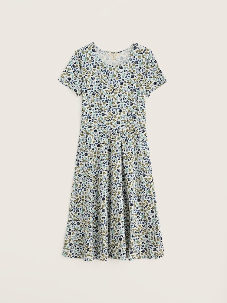 Seasalt Cornwall Green Short Sleeve April Dress - Image 4 of 4
