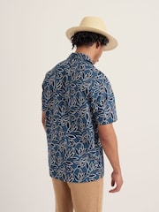 Seasalt Cornwall Blue Palores Short Sleeve Shirt - Image 2 of 5