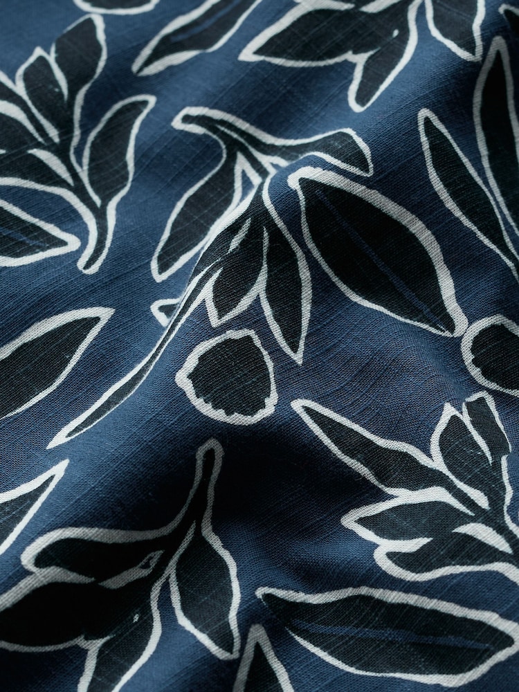 Seasalt Cornwall Blue Palores Short Sleeve Shirt - Image 5 of 5