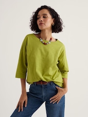 Seasalt Cornwall Green Tremayne Quay Top - Image 1 of 5