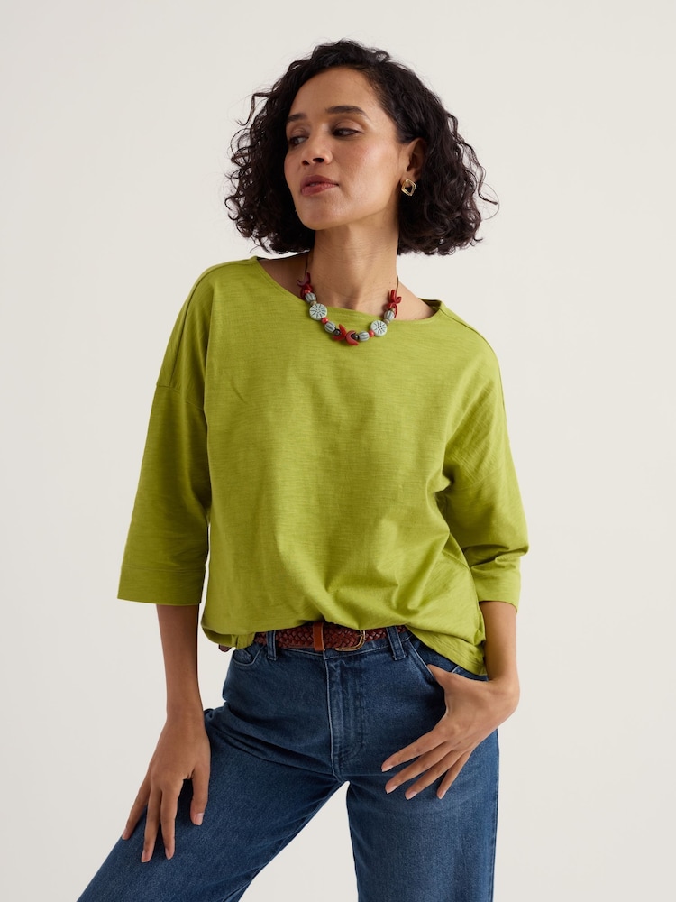 Seasalt Cornwall Green Tremayne Quay Top - Image 1 of 5