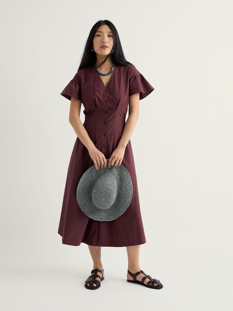 Brązowy - Seasalt Cornwall Kerthen Woods Dress - Obraz 1 z 5