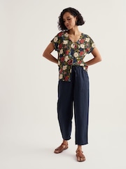 Seasalt Cornwall Green Studio Glass Top - Image 2 of 5