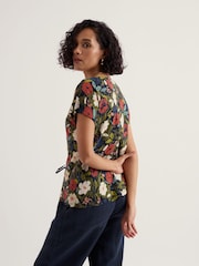 Seasalt Cornwall Green Studio Glass Top - Image 3 of 5