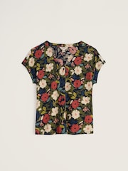 Seasalt Cornwall Green Studio Glass Top - Image 4 of 5