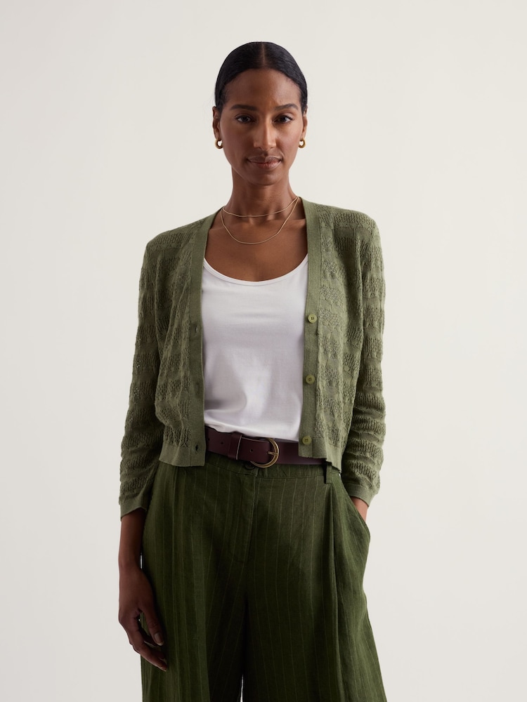 Seasalt Cornwall Green Sweet Day Cardigan - Image 1 of 5