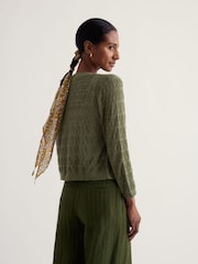 Seasalt Cornwall Green Sweet Day Cardigan - Image 3 of 5