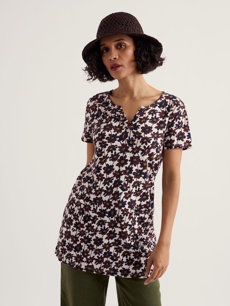 Seasalt Cornwall Brown Artists Palette Tunic - Image 1 of 5