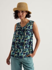 Blau - Seasalt Cornwall Cobbs Well Top - Bild 1 von 5