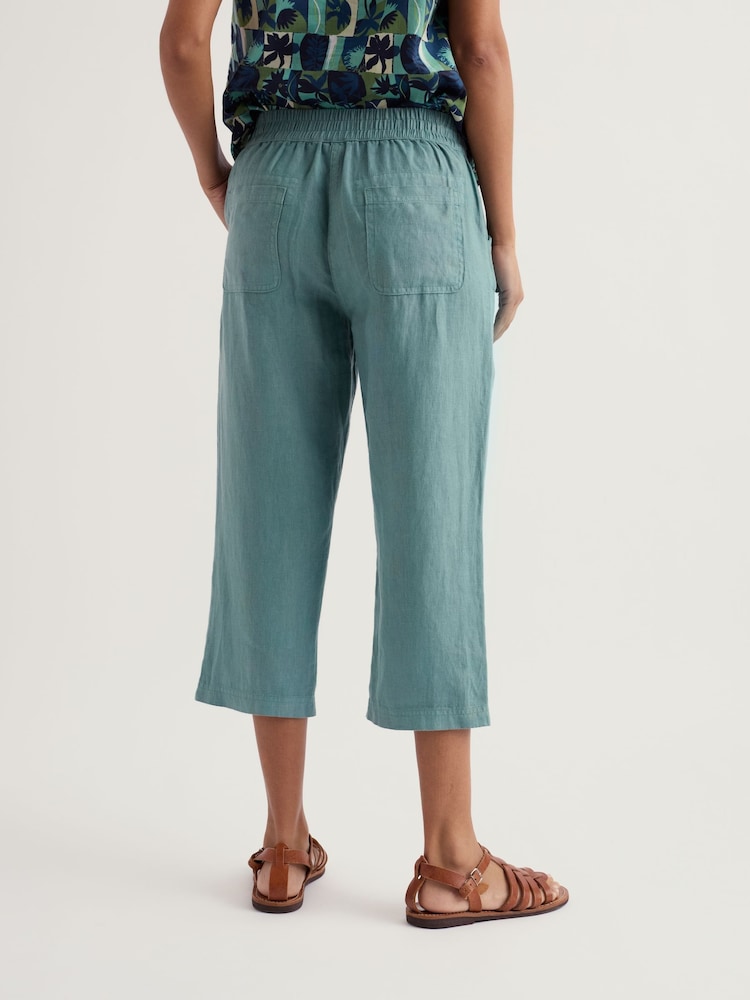 כחול  - Seasalt Cornwall מכנסי קרופ, דגם Point - תמונה 2 מתוך 5