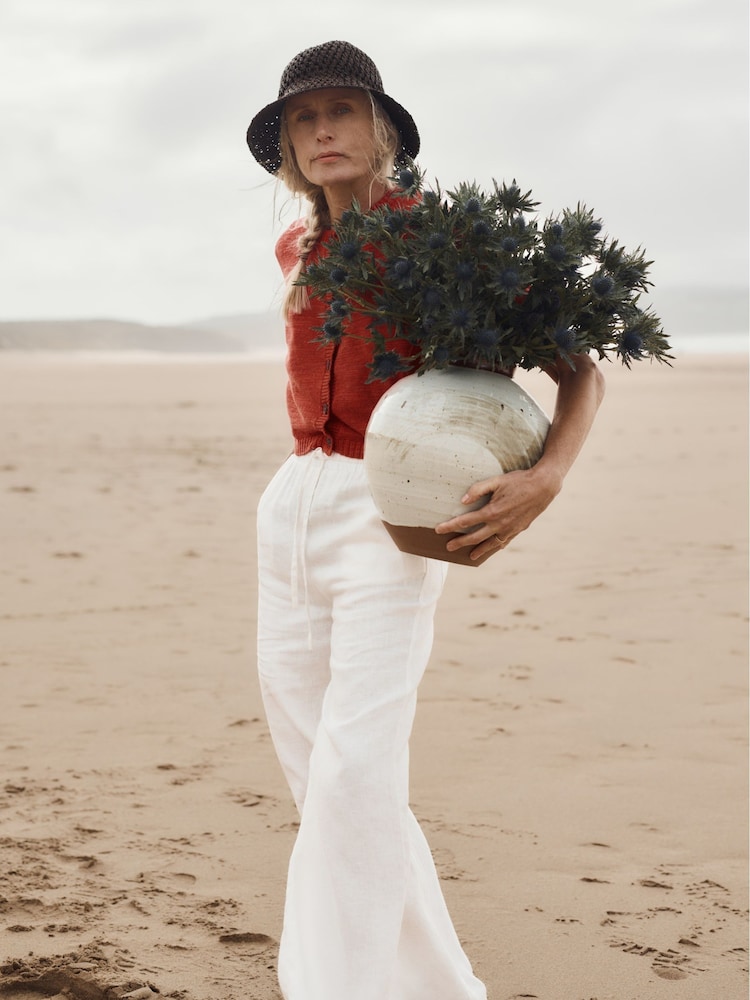 Seasalt Cornwall Red Wild Thyme Cardigan - Image 1 of 6 Seasalt Cornwall Red Wild Thyme Cardigan - Image 1 of 6