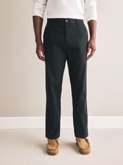 Black/Nude Straight Fit Stretch Chino Trousers 2 Pack - Image 1 of 9
